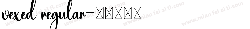 vexed regular字体转换